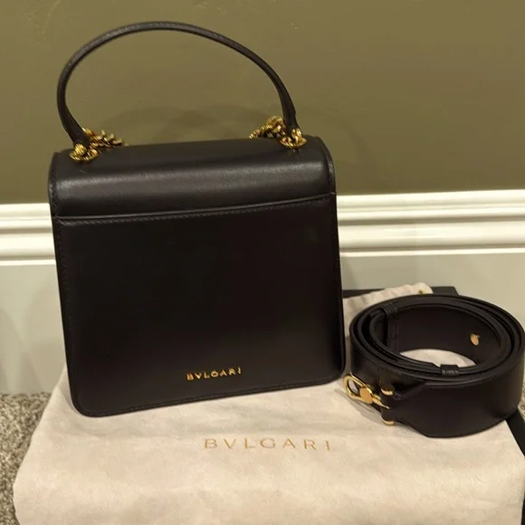 NEW BVLGARI FOREVER TOP MAXI TWO WAY with Crossbody strap and COA and dust bag - Picture 3 of 8